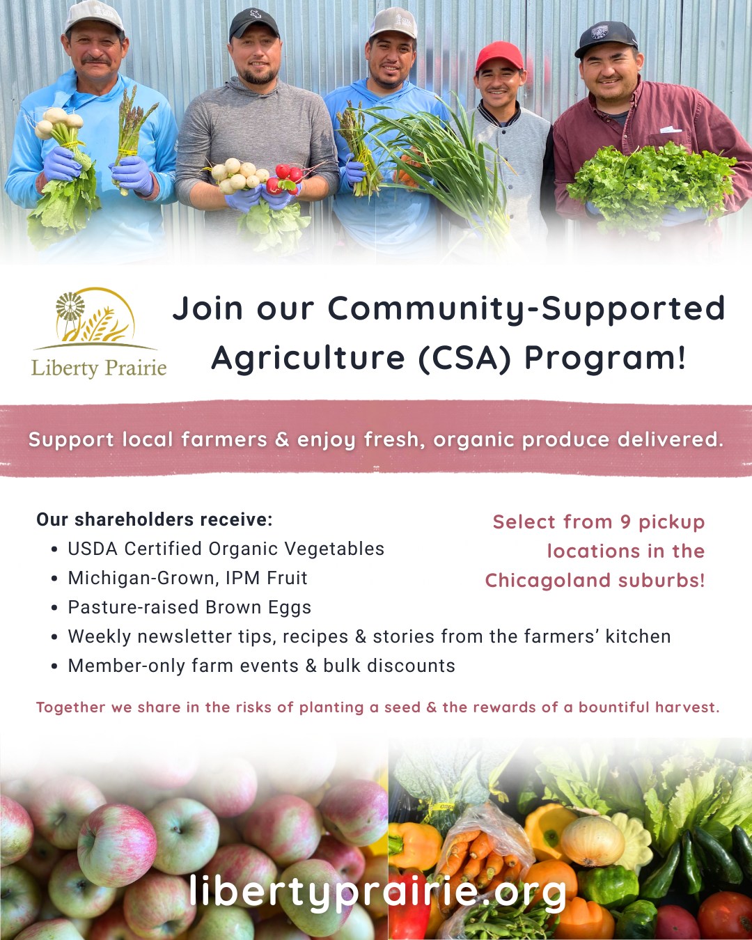 Community Supported Agriculture (CSA) at Liberty Prairie